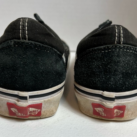Unisex Black n white Vans 7men/8.5woman - Picture 4 of 7